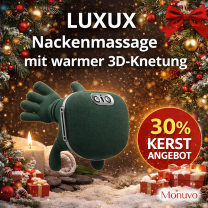 LUXUS™ | Nackenmassage mit warmer 3D-Knetung 30 % Rabatt – jetzt €54,95  statt €78,50. KOSTENLOSER VERSAND